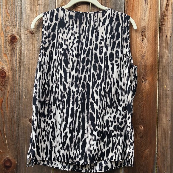 Chico's Sleeveless Animal Print Blouse - Picture 2 of 6